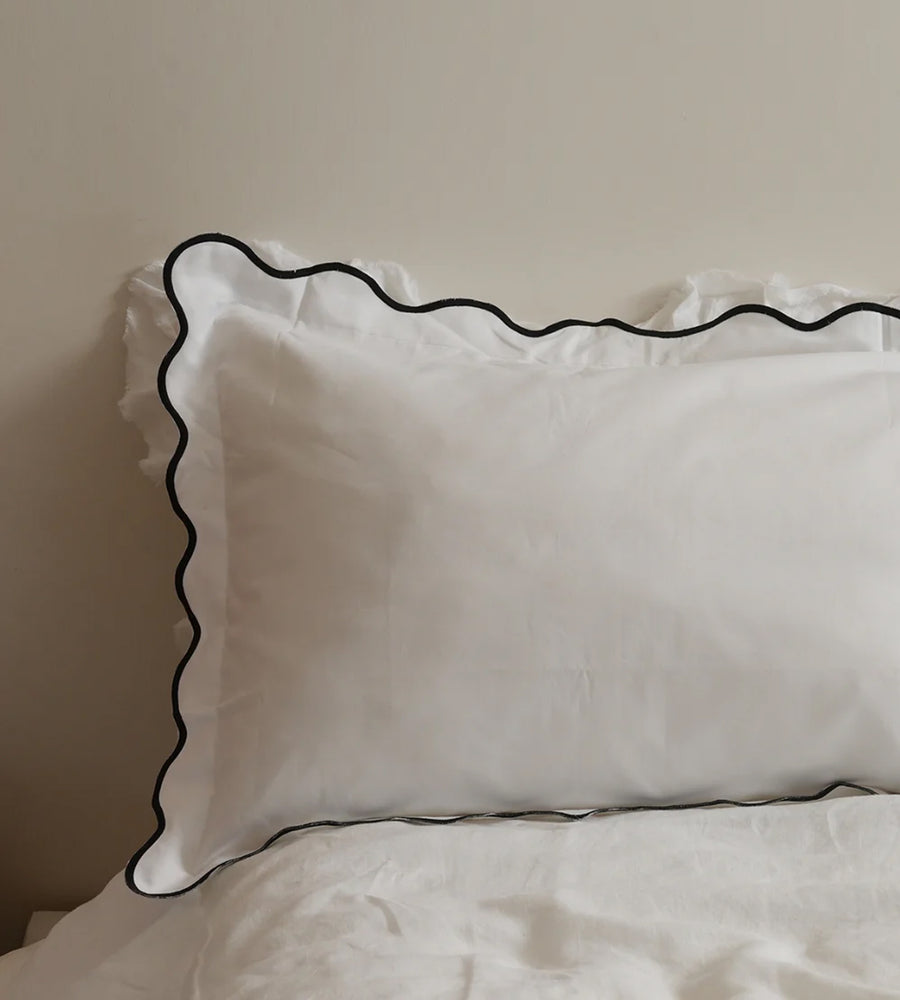 Celine Pillowcase Pair | Black