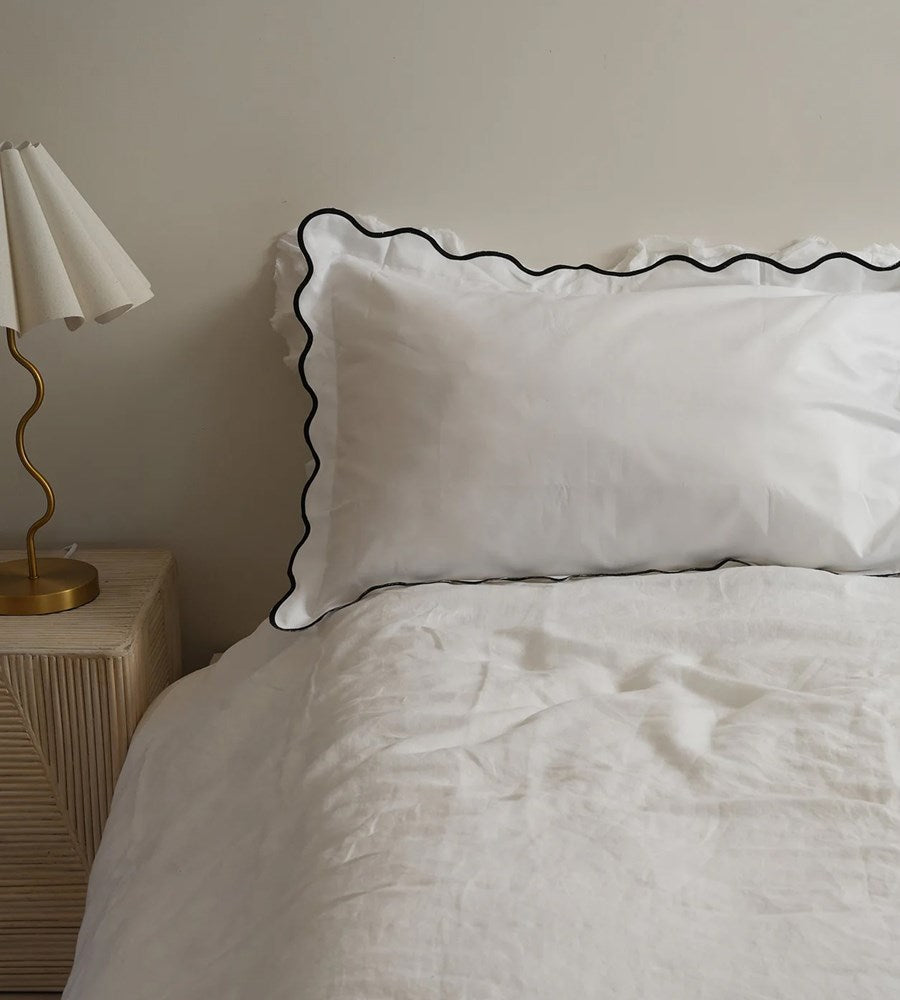 Celine Pillowcase Pair | Black