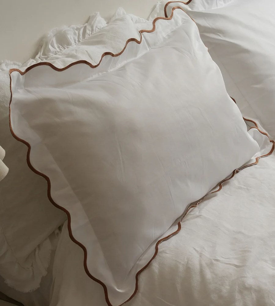 Home Lab | Celine Pillowcase Pair | Ginger