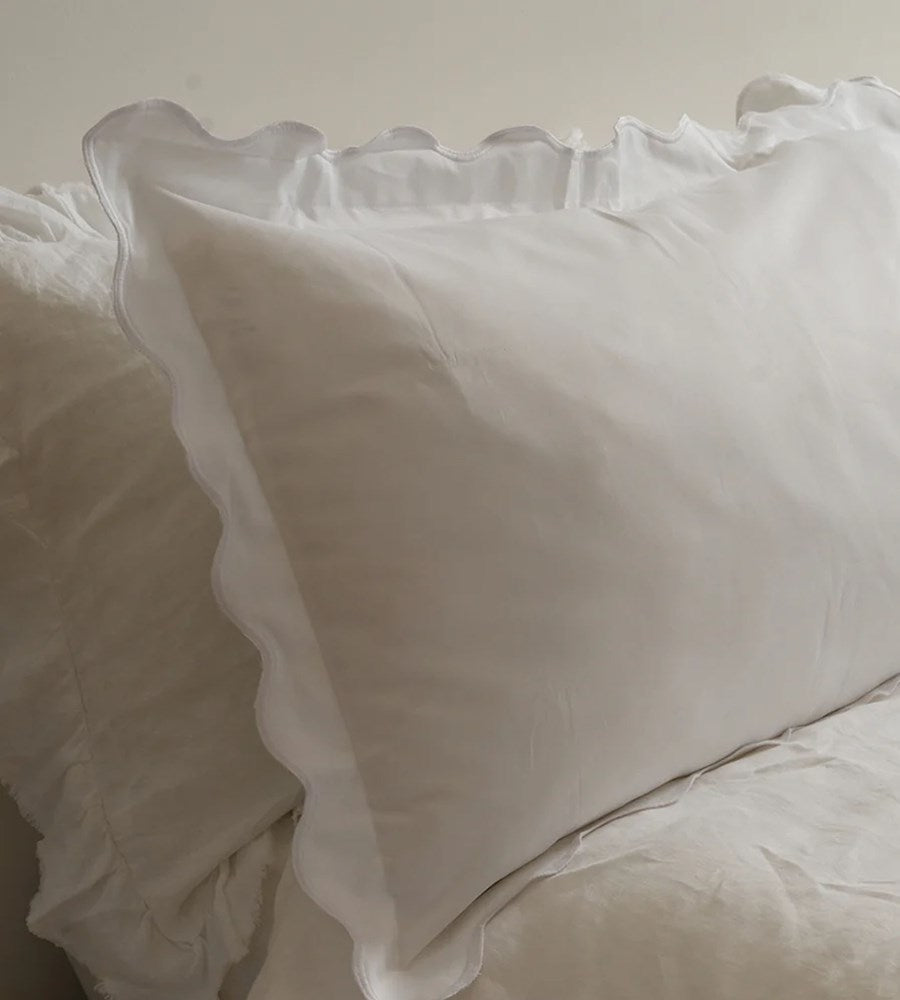 Home Lab | Celine Pillowcase Pair White