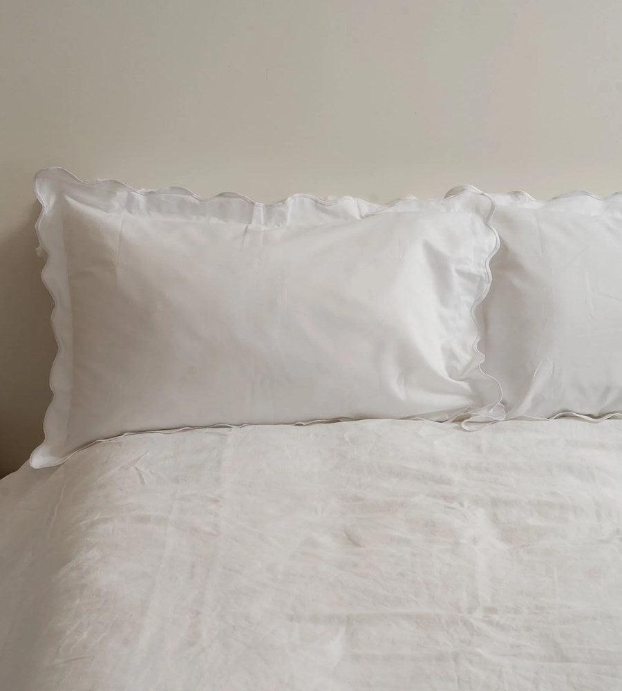 Home Lab | Celine Pillowcase Pair White