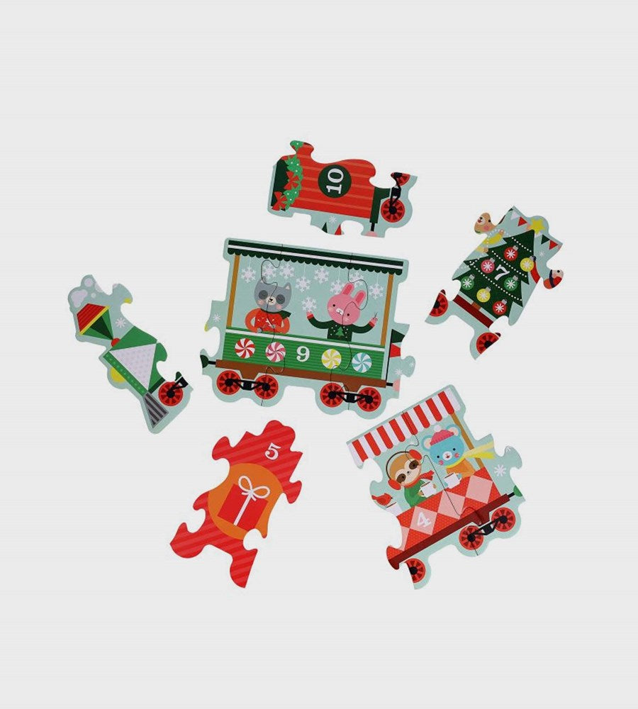 Christmas Train Shaped Floor Puzzle