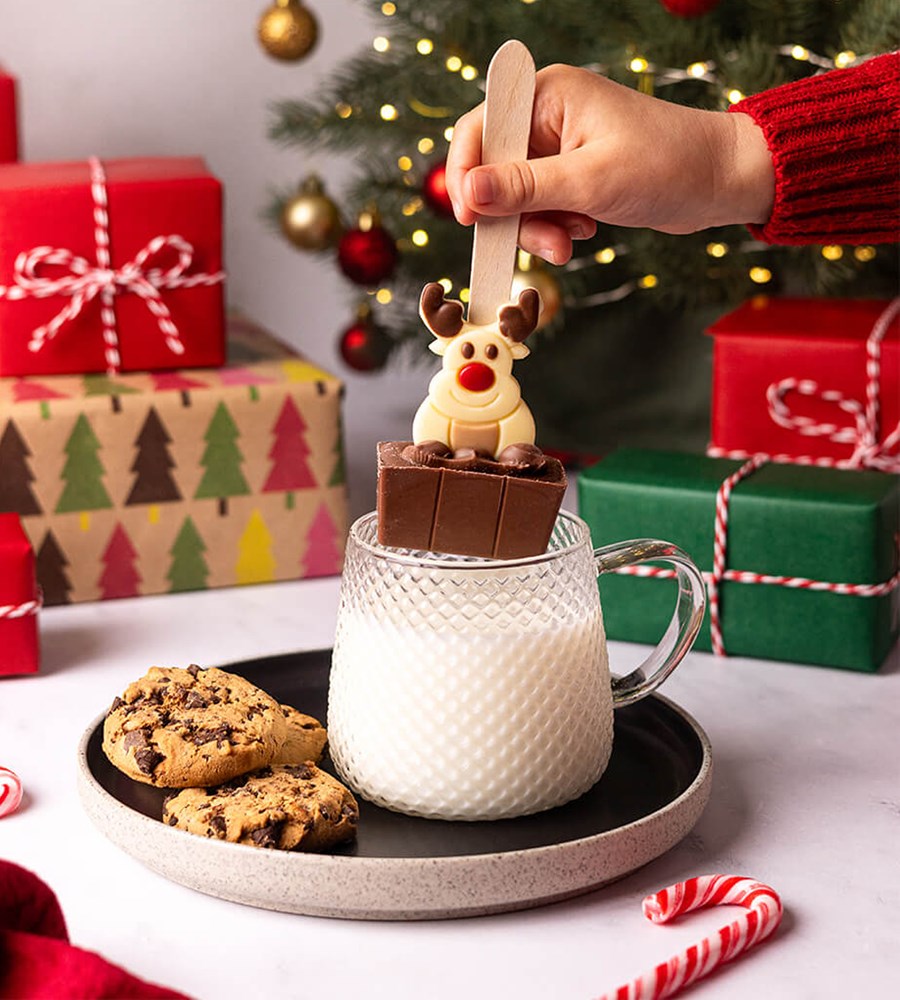 Cocoba Christmas Reindeer Milk Chocolate Hot Chocolate