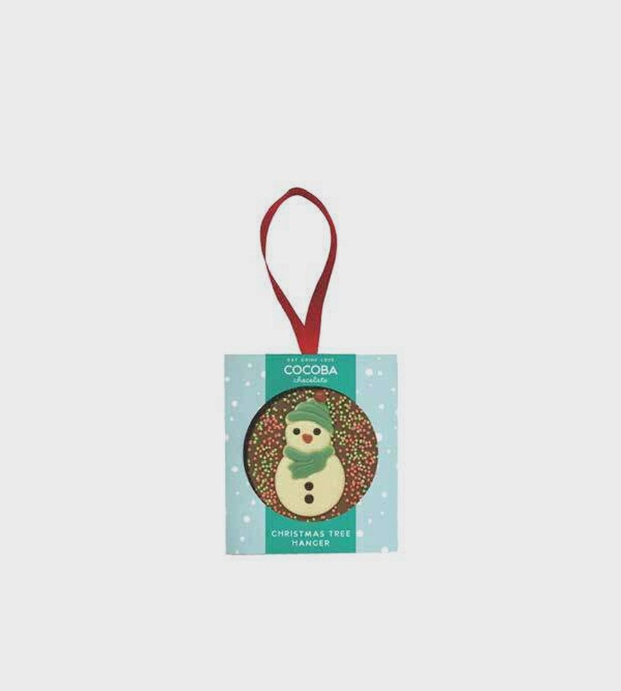 Cocoba Christmas Snowman Milk Chocolate Tree Hanger