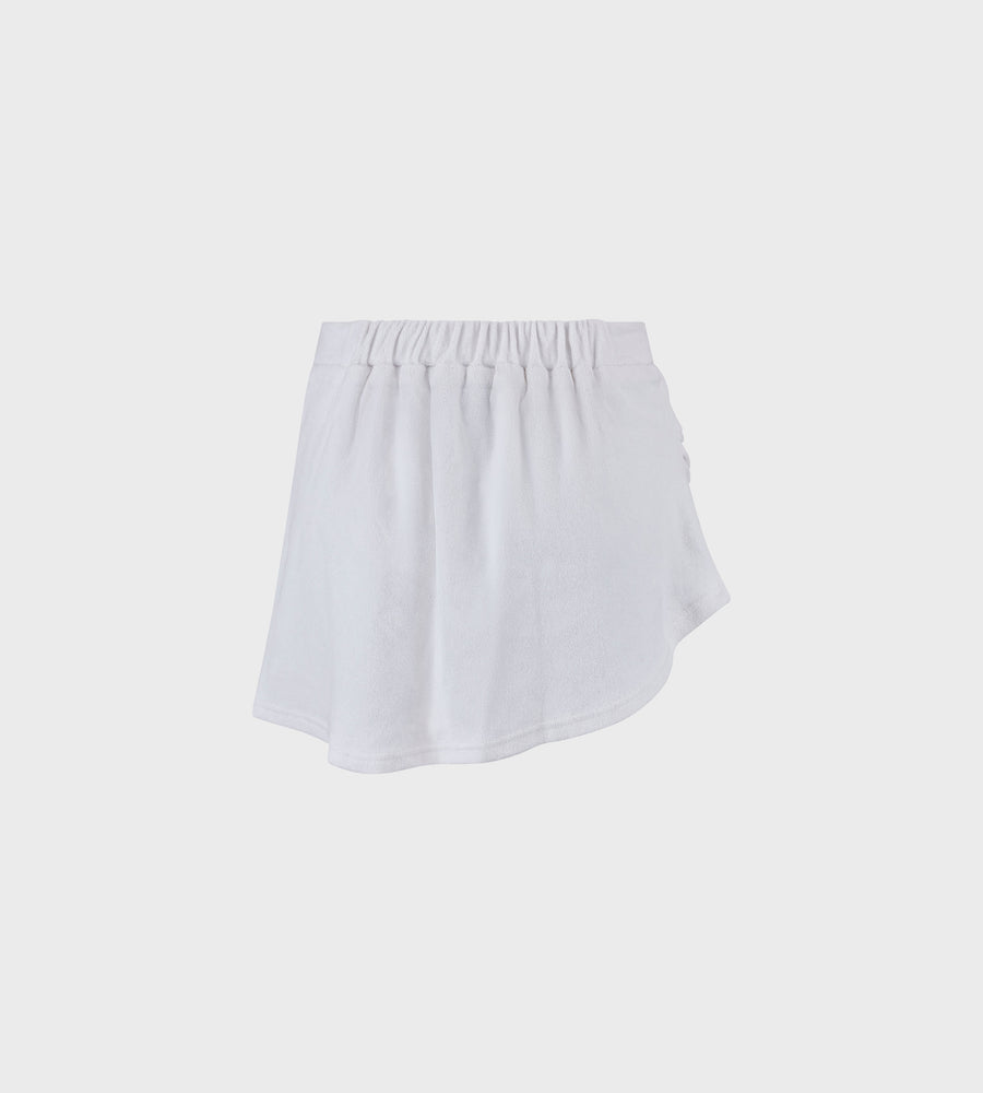 Commonplace I Terry Skirt I White