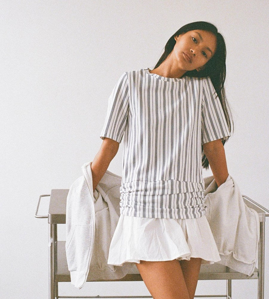 Commonplace | Magnolia Dress | Navy White