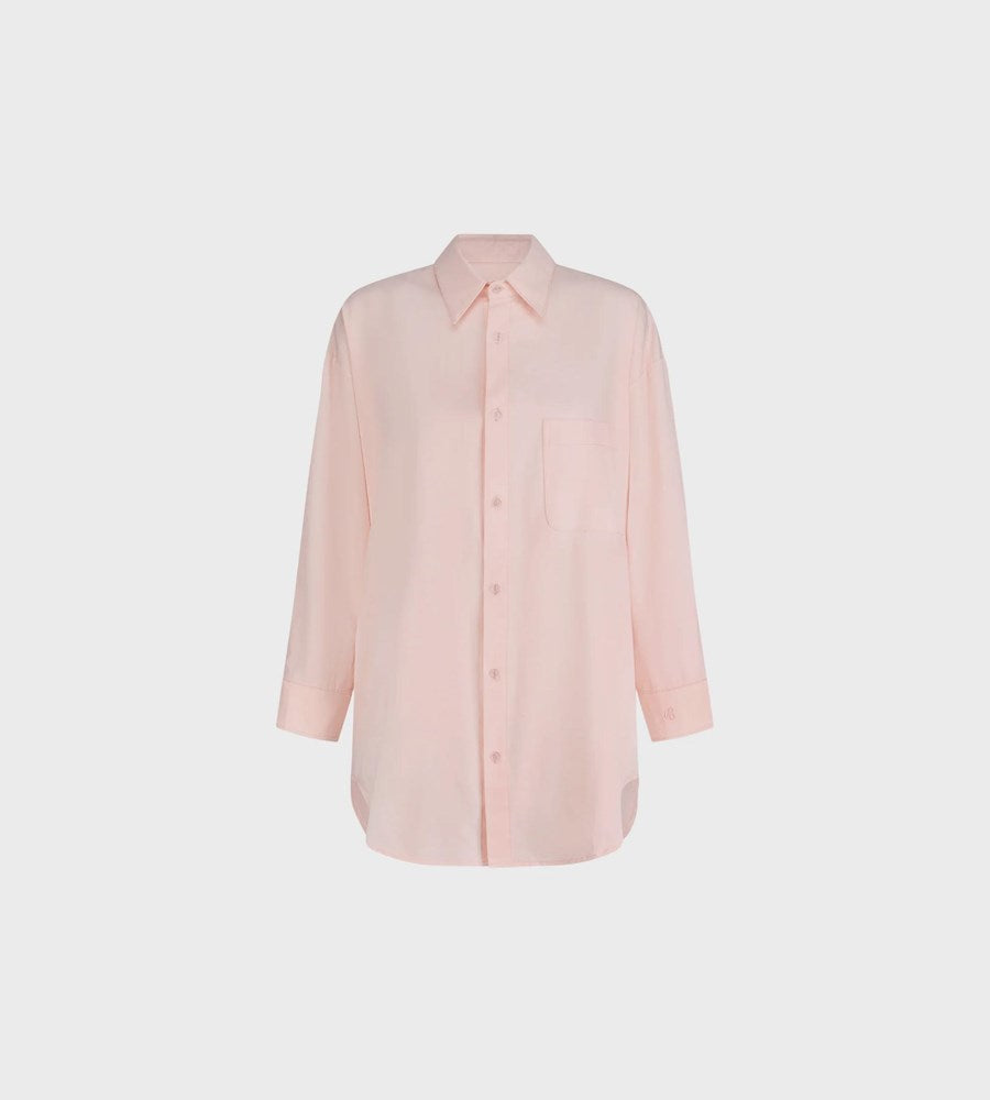 Commonplace | Peachy Oversized Shirt | Baby Pink