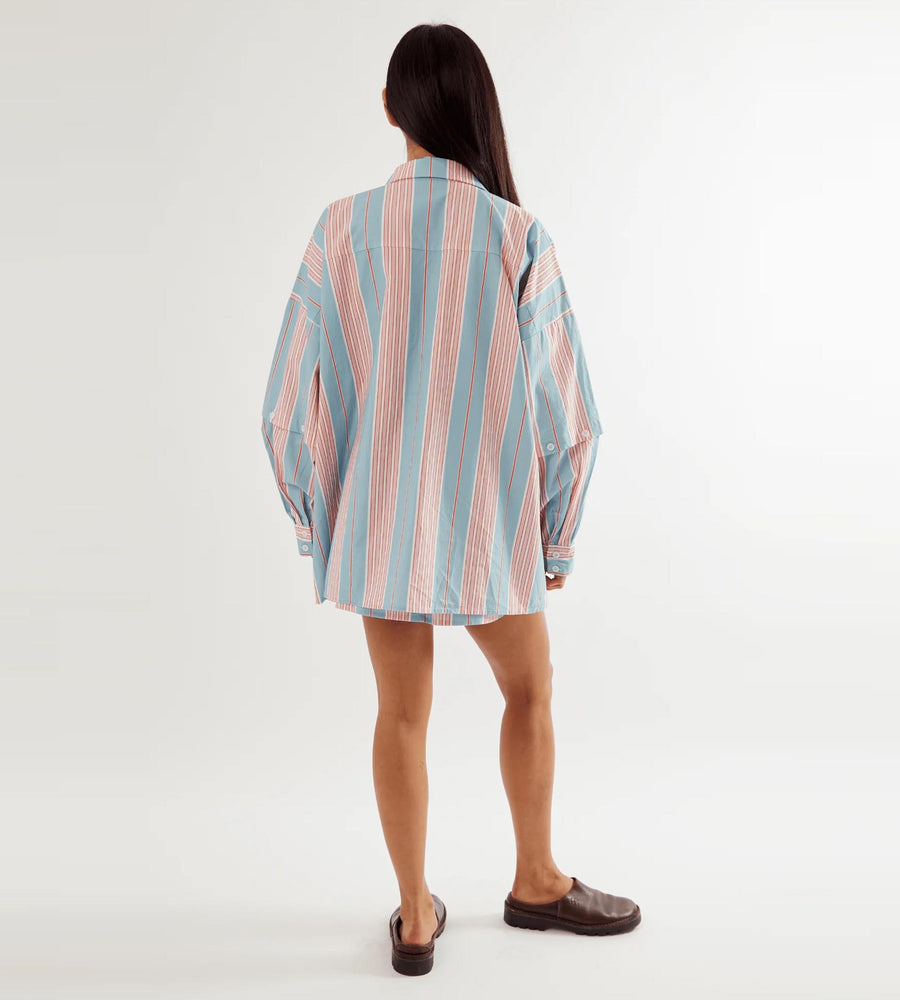 Commonplace | Eastern Shirt | Baby Blue/Pink