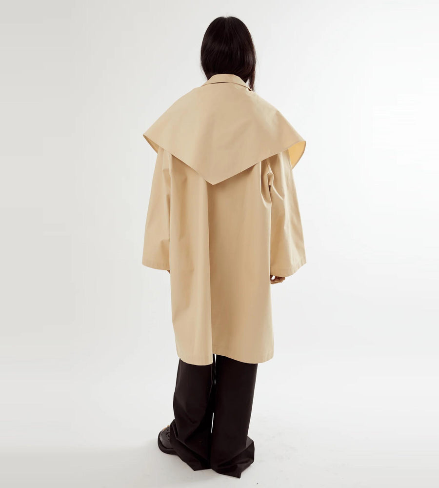 Commonplace | Summer Trench w/ Detachable Scarf | Tan
