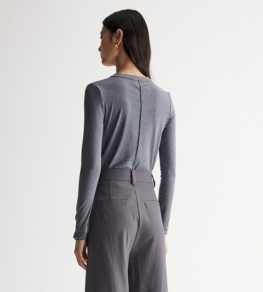 Elka Collective | Elise Top | Charcoal Marle