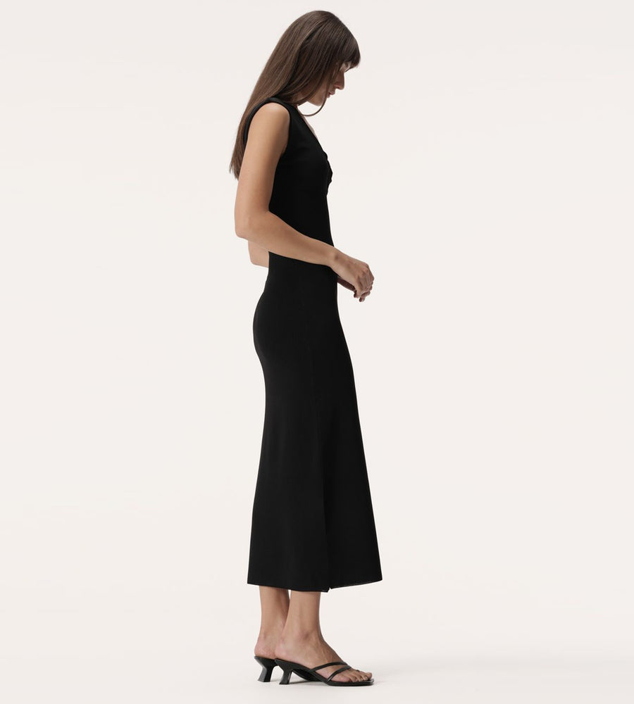 Elka Collective | Heather Knit Dress | Black