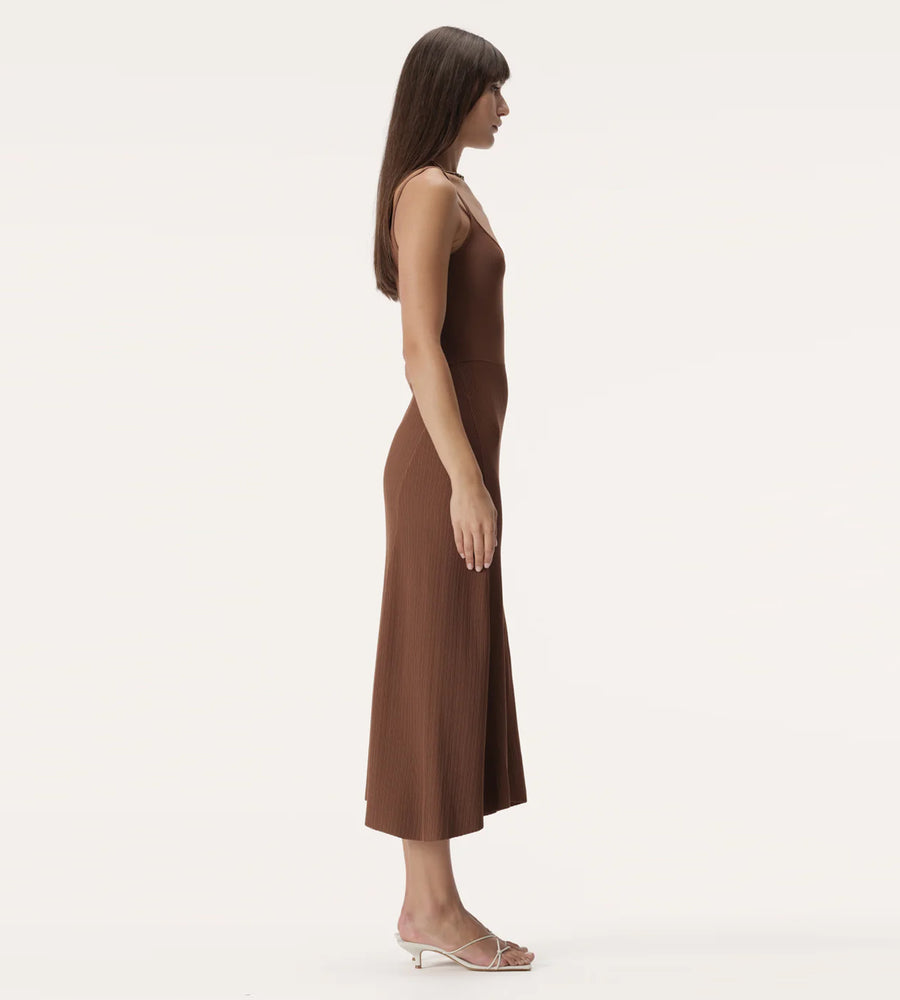 Elka Collective | Leonie Knit Dress | Tan