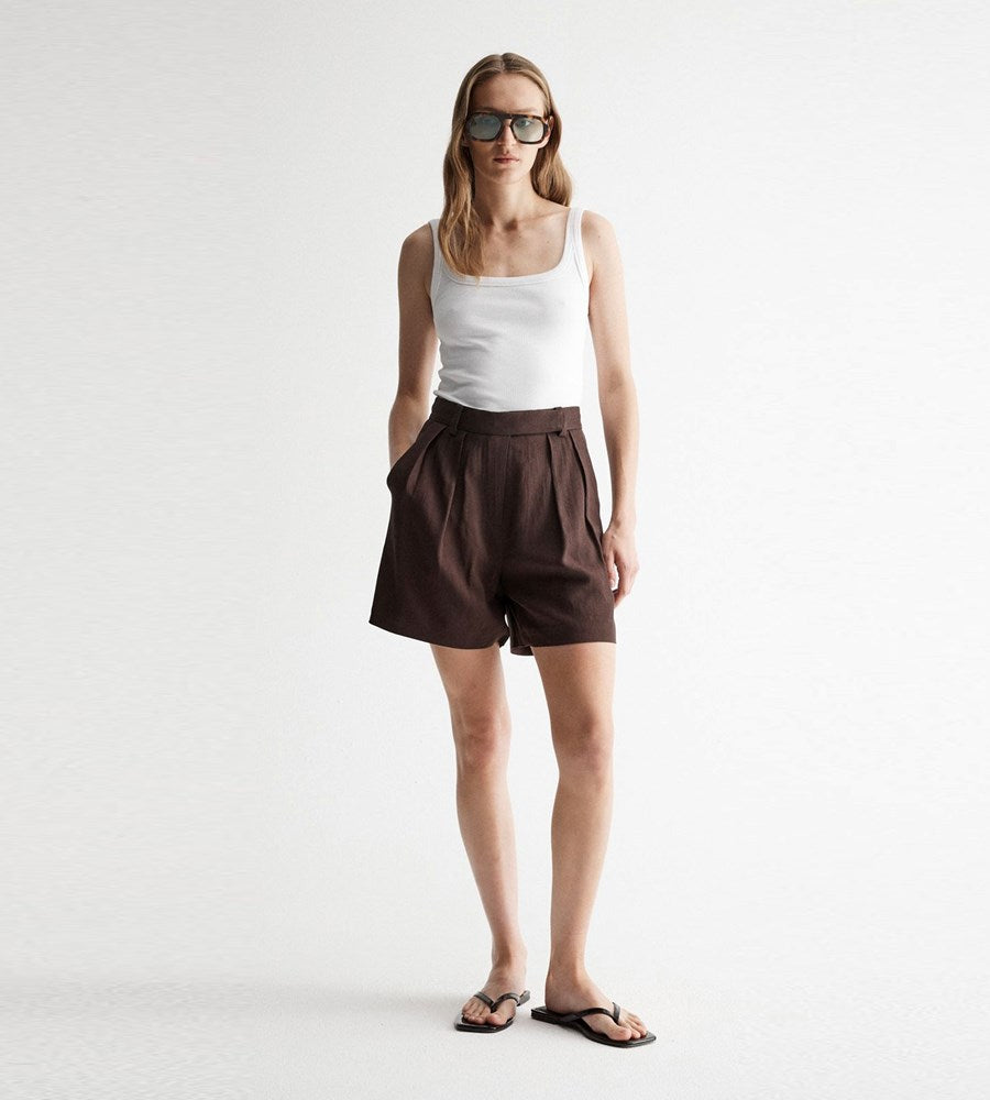 Elka Collective Marbella Short | Chocolate