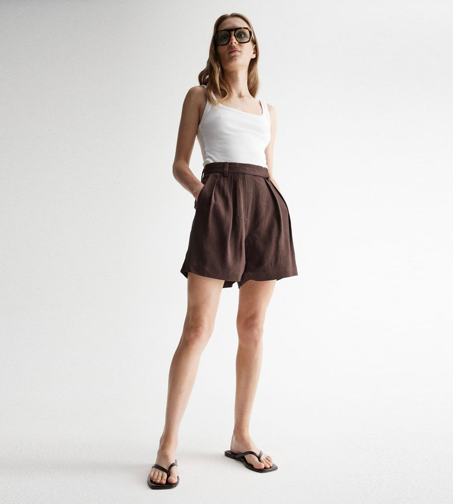 Elka Collective Marbella Short | Chocolate