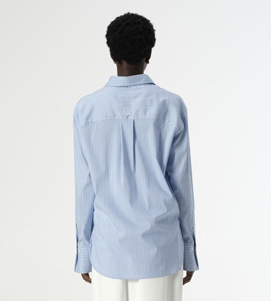 Elka Collective Poppy Shirt | Blue Stripe