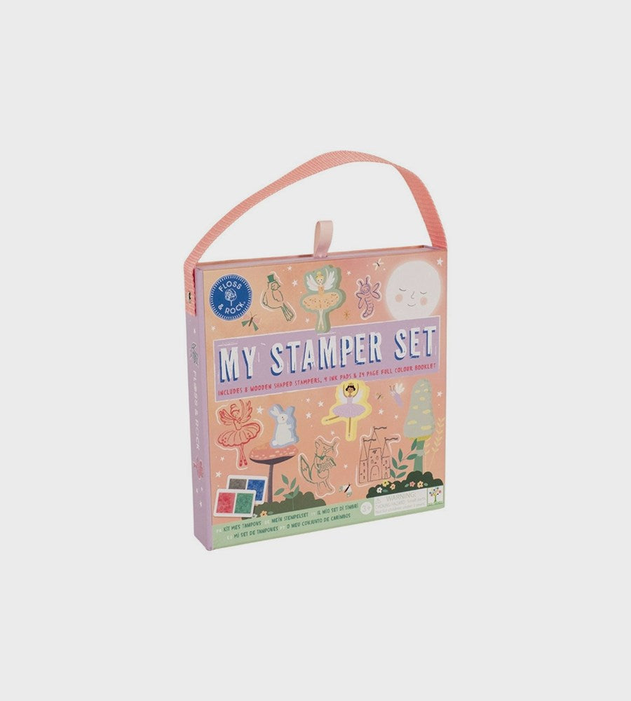 Box of 'My Stamper Set' with illustrations on a white background