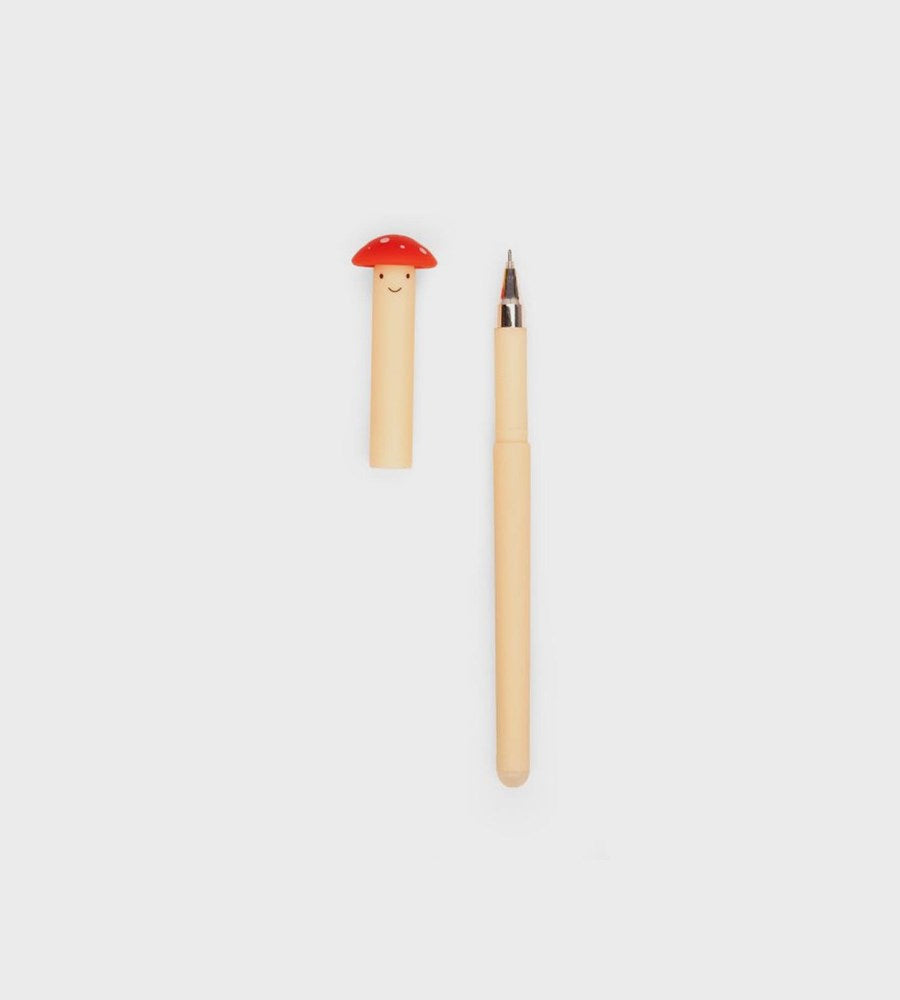 Two wooden pens on a light gray background