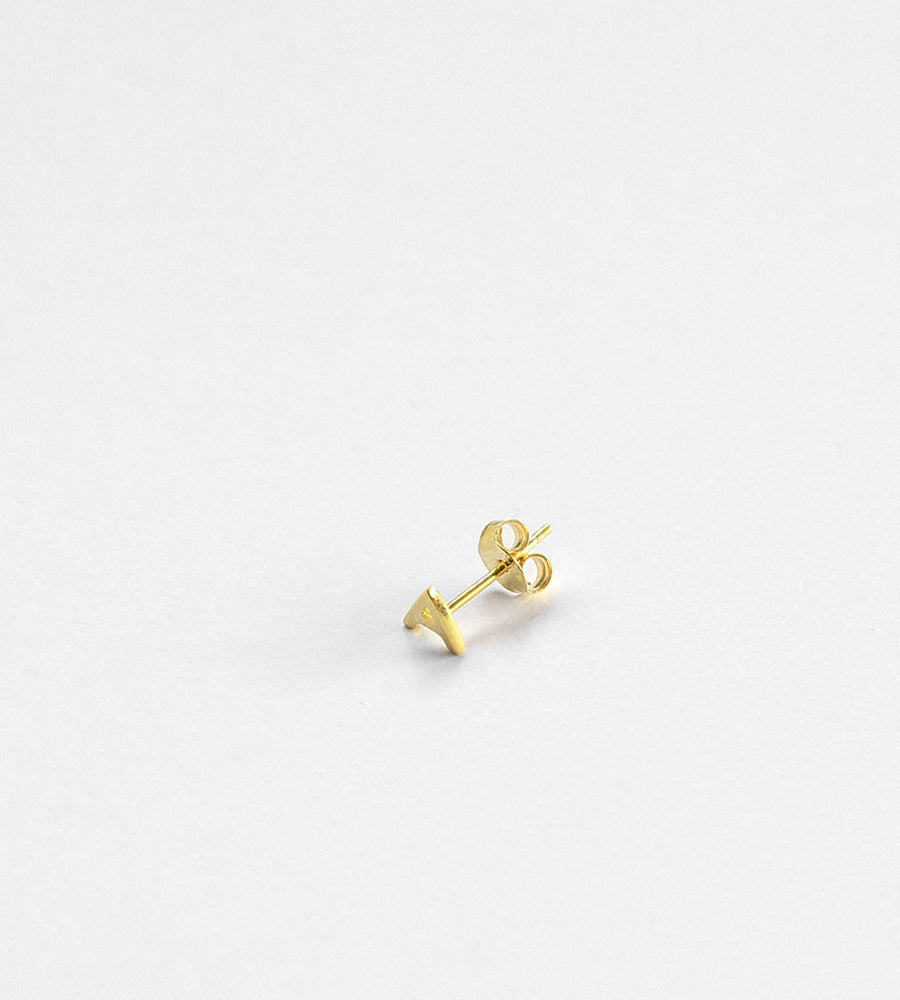 Sophie | Little Letter Earrings | Gold