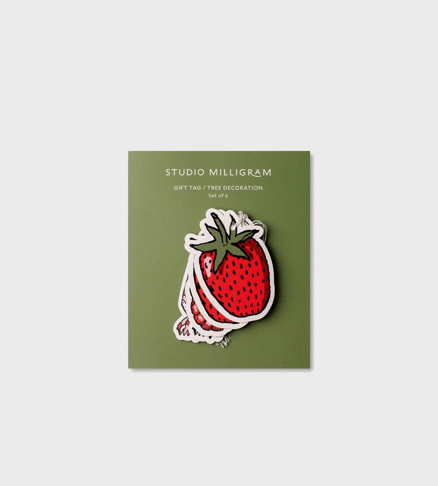 Gift Tag | 6 Pack | Strawberry