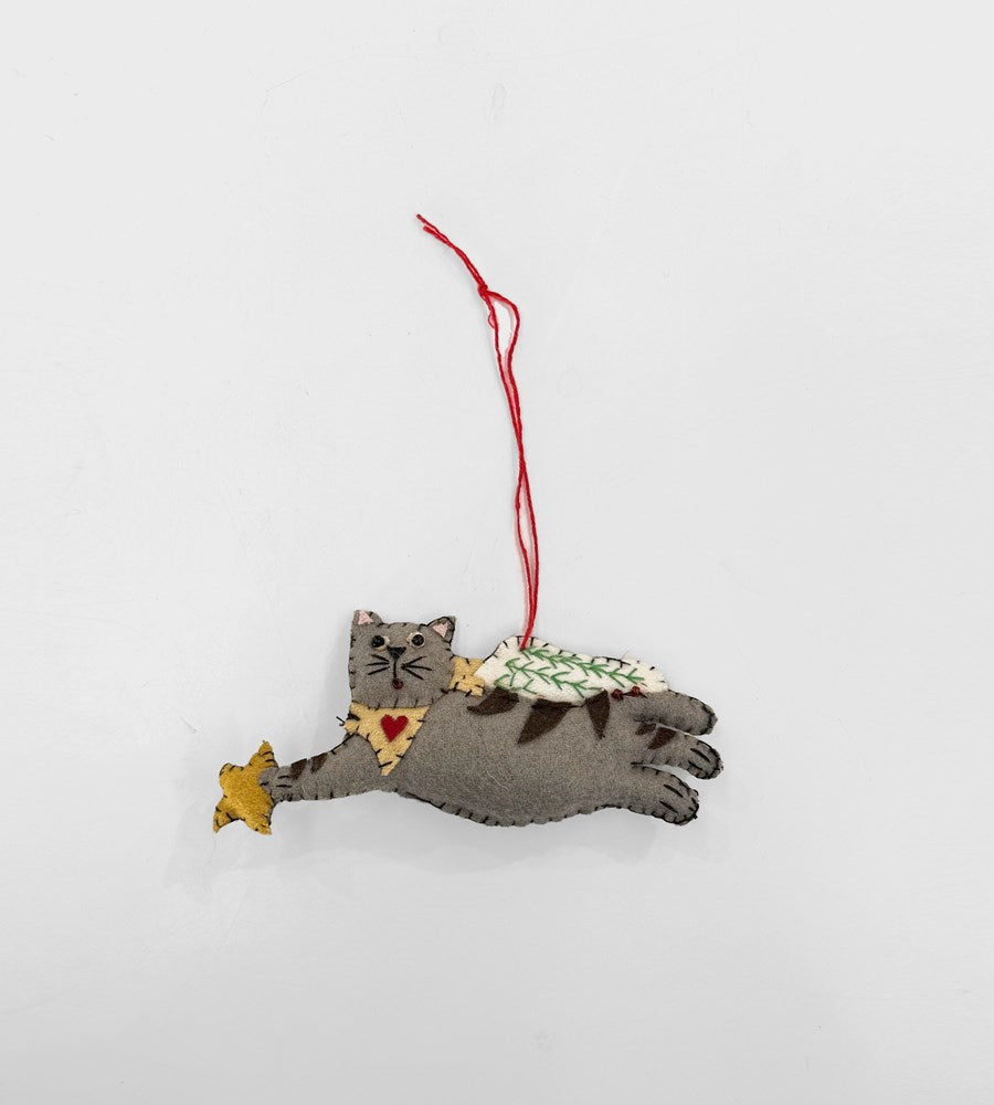 Hanging Decoration | Flying Cat with Star