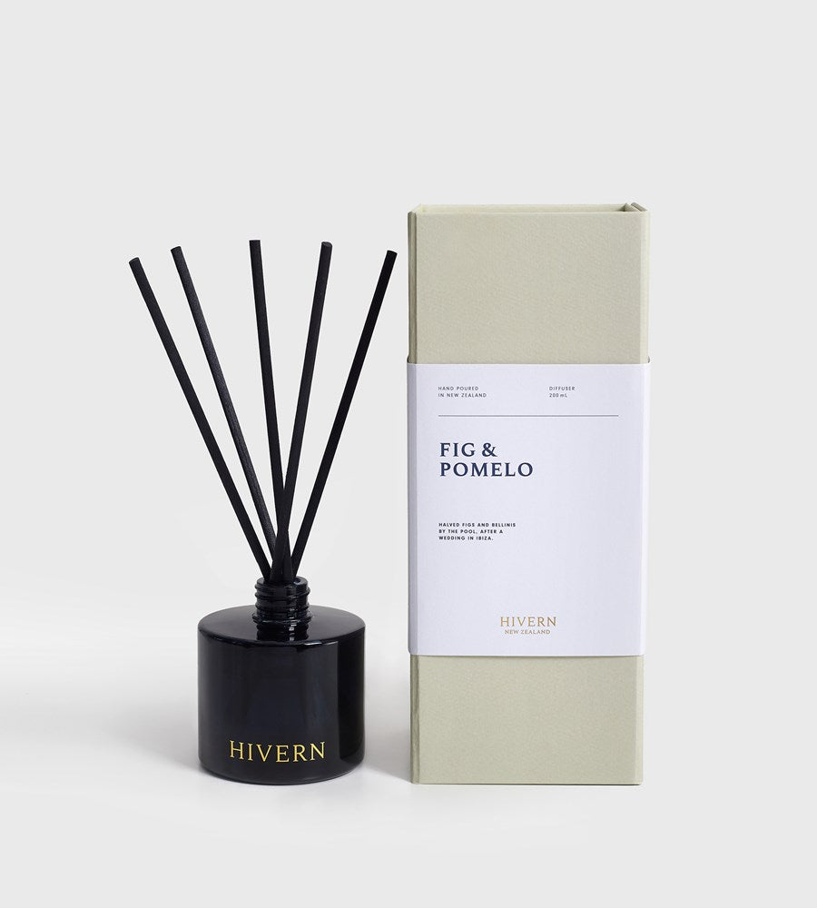 Hivern | Fig & Pomelo Diffuser | Dark Navy