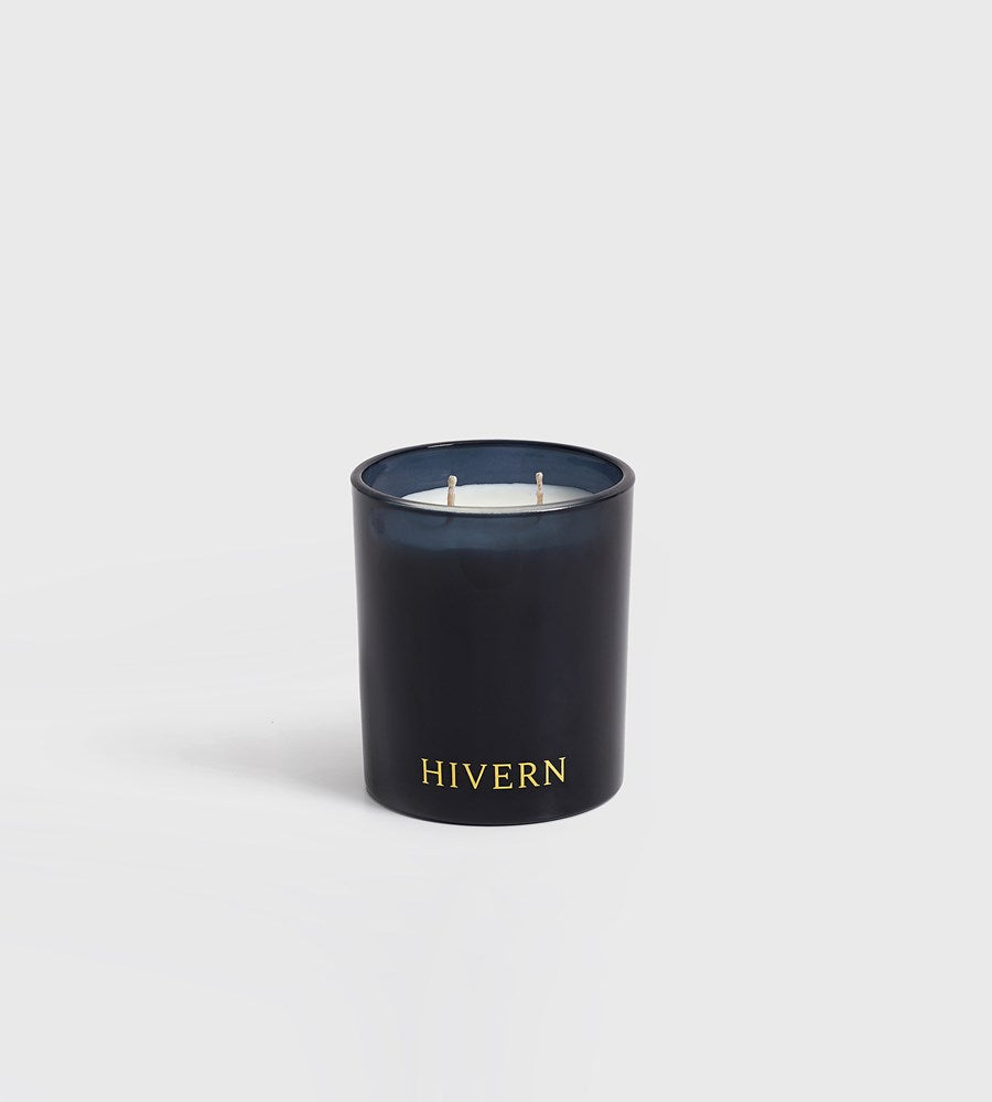 Hivern | Tobacco & Smoked Oak Candle | Dark Navy