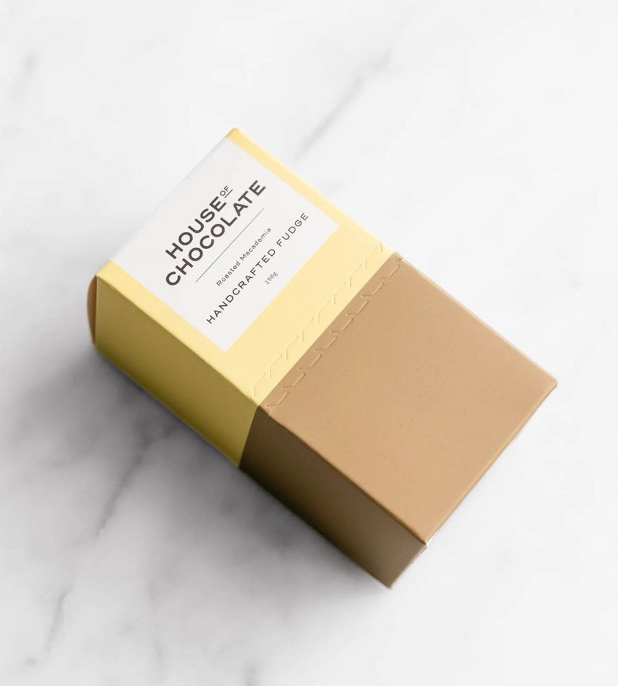 Box of House of Chocolate on a marble surface