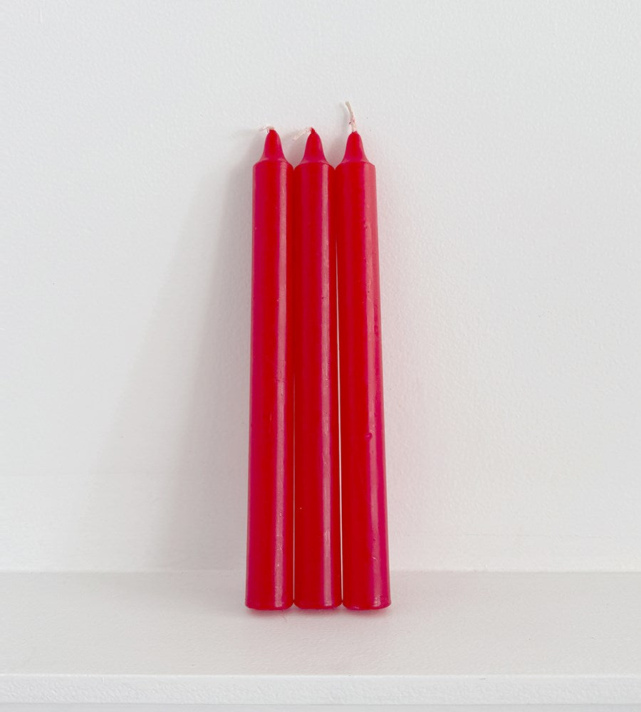 Household Taper Candle 240mm x 22mm | Red