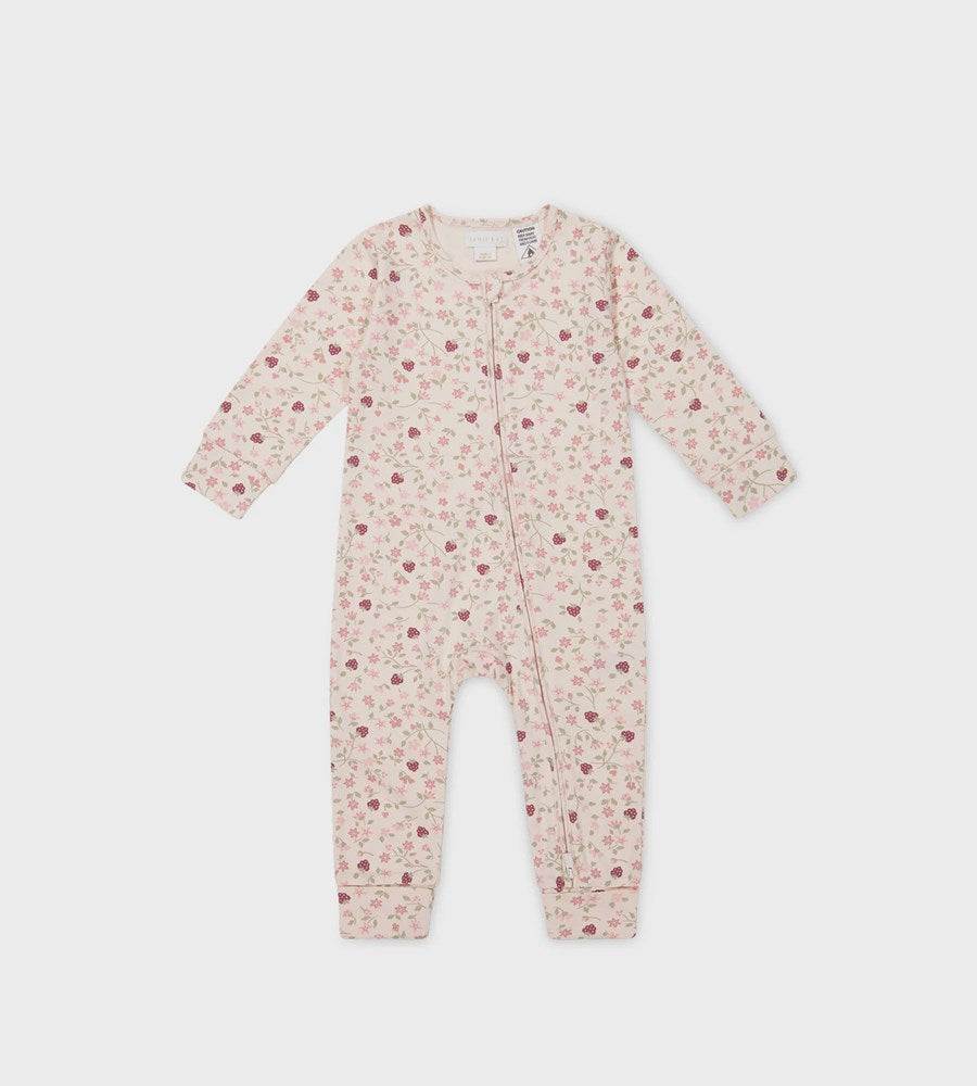 Jamie Kay I Organic Cotton Frankie Onepiece I Berry Cream Adaline Berries