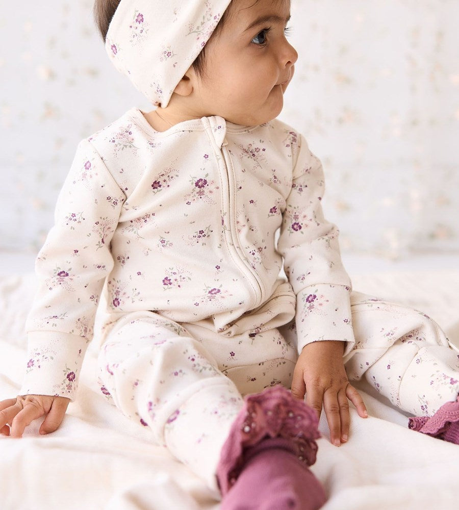 Jamie Kay | Organic Cotton Frankie Onepiece | Sweet William Floral Natural