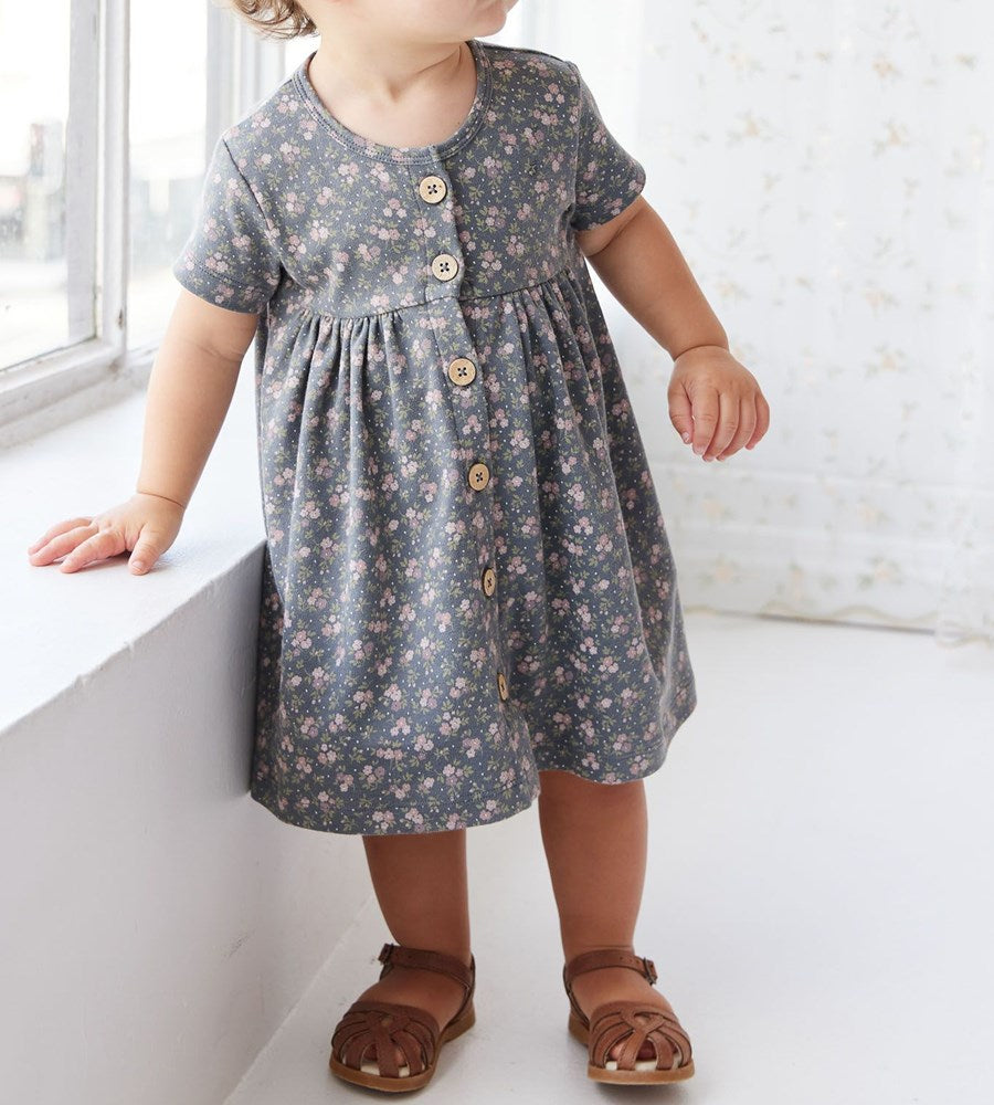 Jamie Kay | Organic Cotton Lola Dress | Rosalie Floral Lava