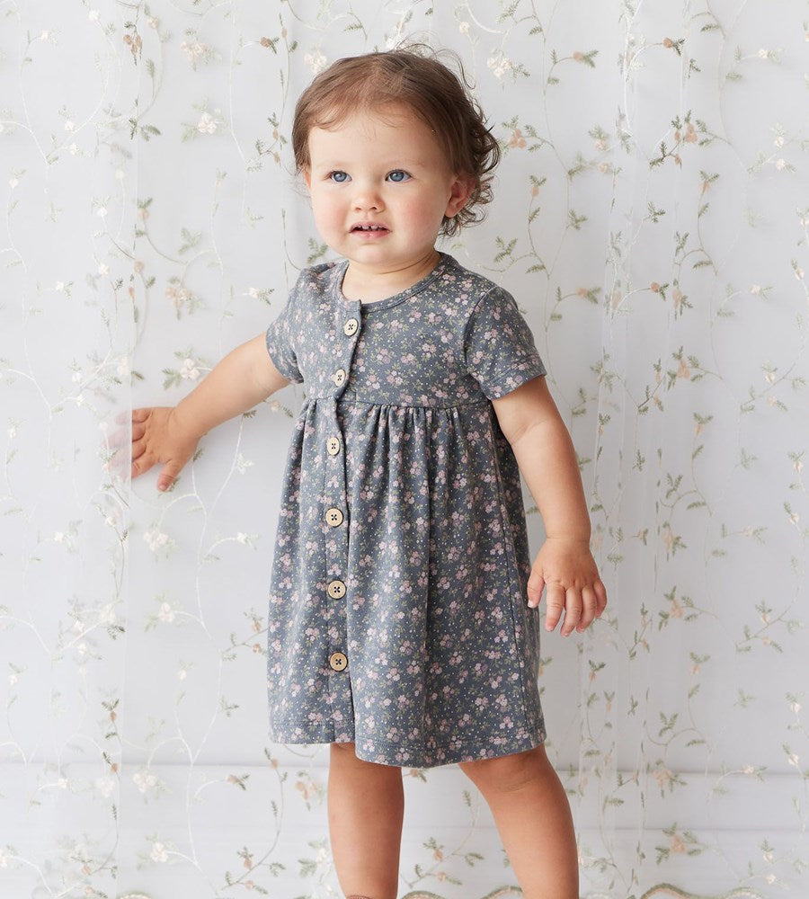 Jamie Kay | Organic Cotton Lola Dress | Rosalie Floral Lava