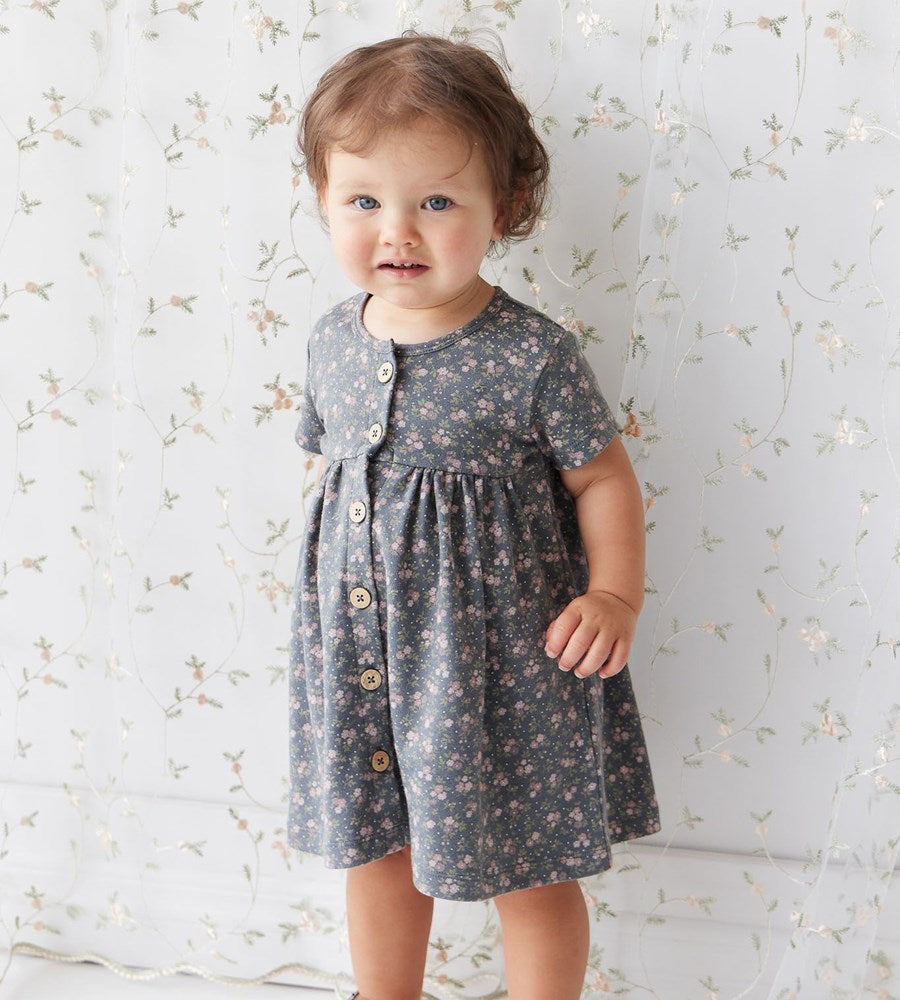 Jamie Kay | Organic Cotton Lola Dress | Rosalie Floral Lava