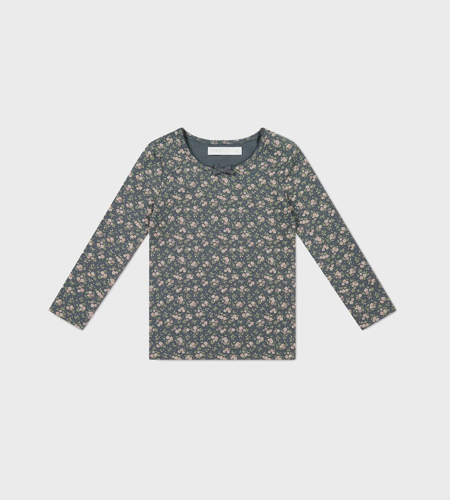 Jamie Kay | Organic Cotton Long Sleeve Top | Rosalie Floral Lava