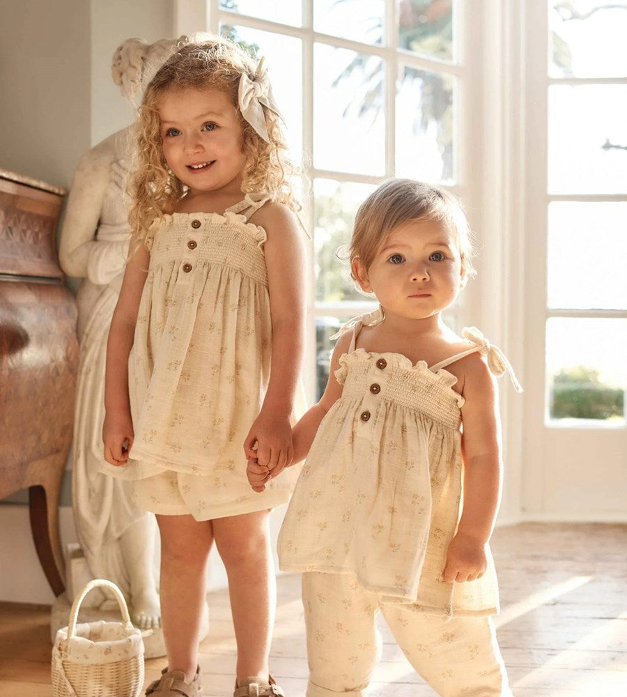 Jamie Kay | Organic Cotton Muslin Ellie Top | Pauline Chamomile