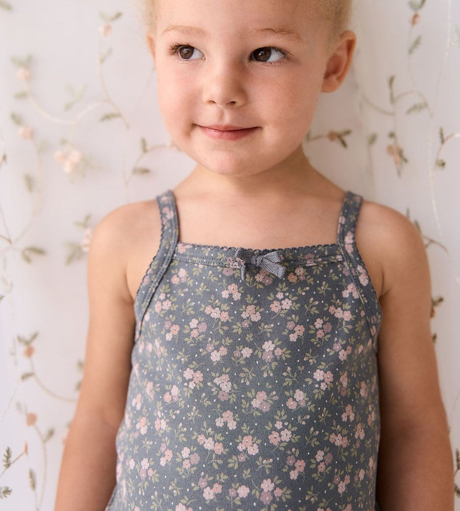 Jamie Kay | Organic Cotton Singlet | Rosalie Floral Lava