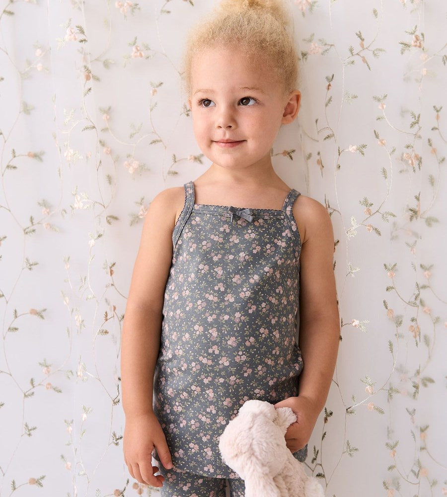 Jamie Kay | Organic Cotton Singlet | Rosalie Floral Lava