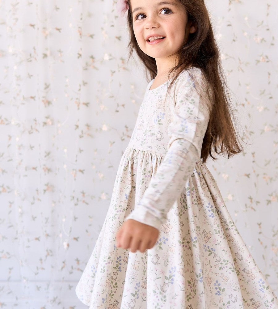 Jamie Kay | Organic Cotton Tallulah Dress | Moons Garden Lavender