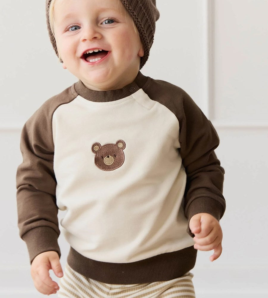 Jamie Kay | Organic Cotton Tao Sweatshirt | Cloud Bobbie Bear