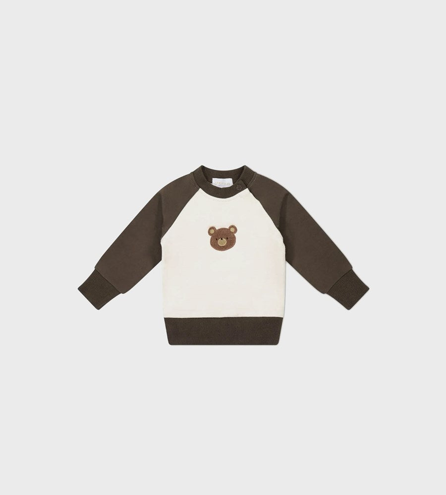 Jamie Kay | Organic Cotton Tao Sweatshirt | Cloud Bobbie Bear