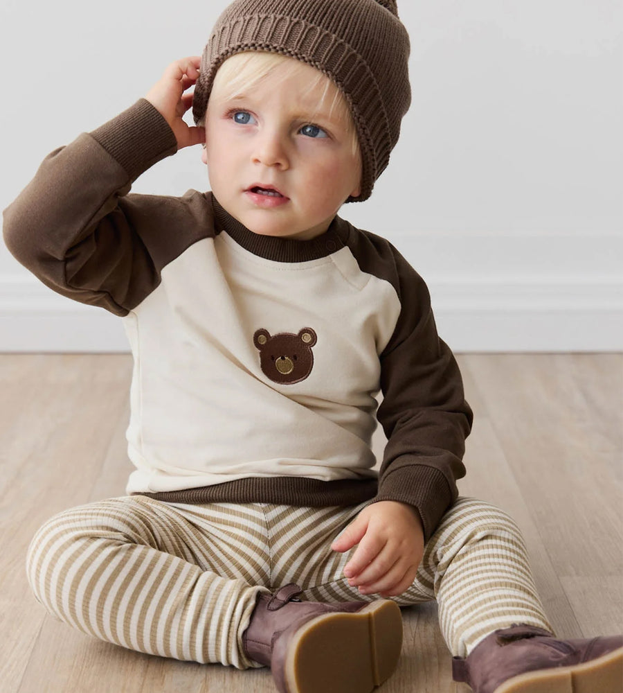 Jamie Kay | Organic Cotton Tao Sweatshirt | Cloud Bobbie Bear