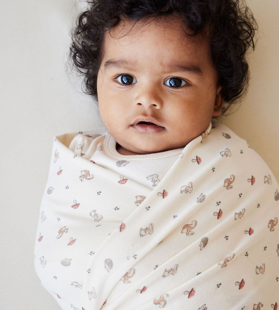 Jamie Kay | Organic Cotton Wrap Blanket | Woodland Friends