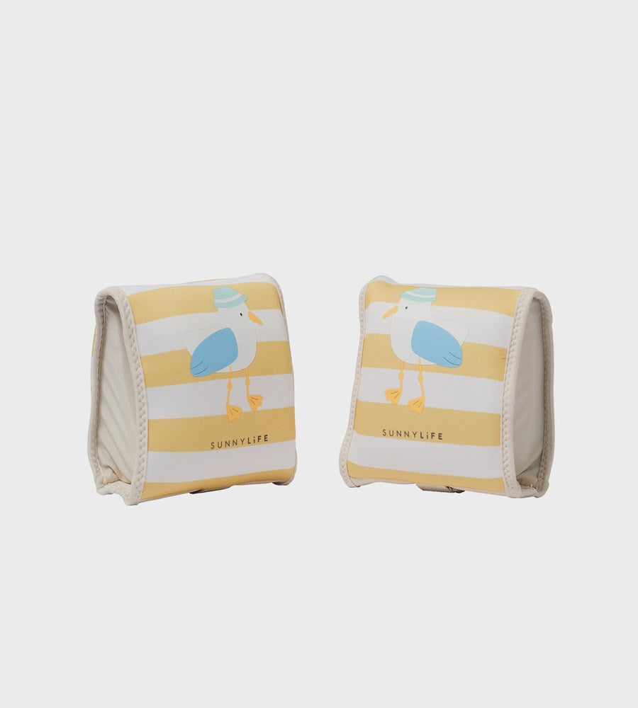 SunnyLife | Kids Floaties Sammy the Seagull | Mustard Stripe