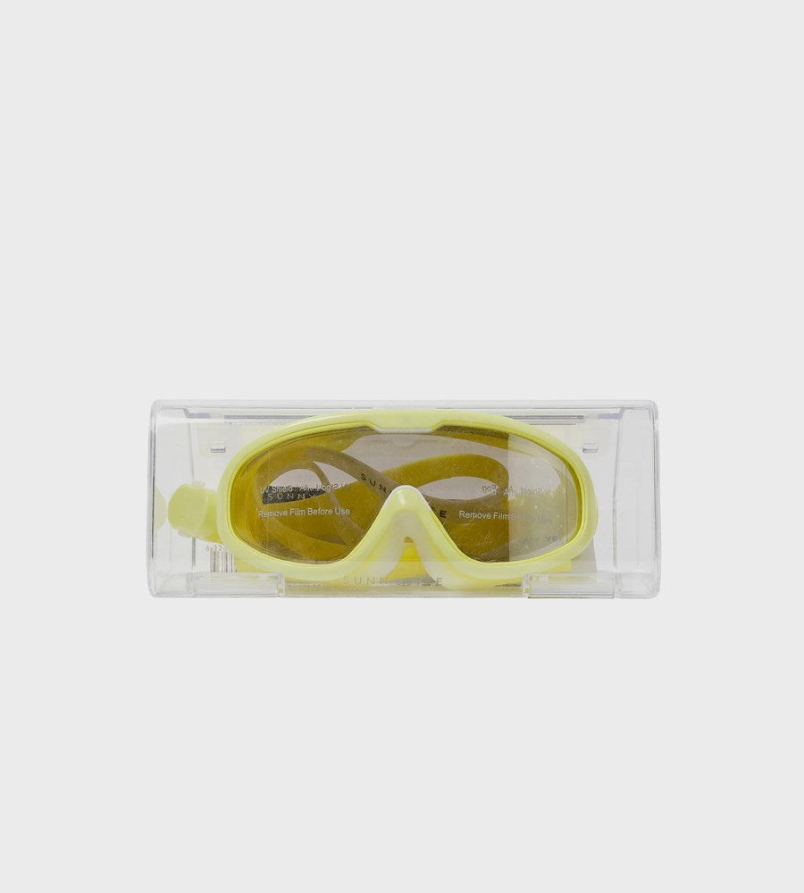SunnyLife | Kids Swim Mask Salty the Shark | Neon Yellow