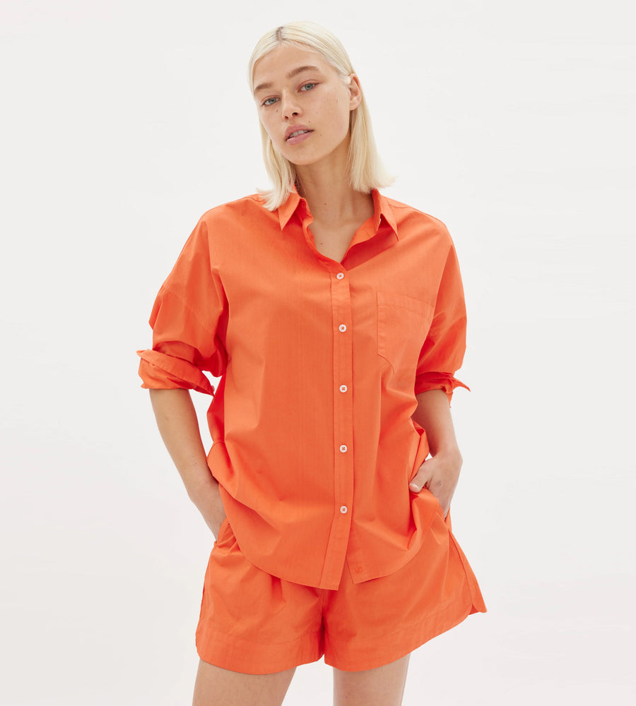 LMND | Chiara Shirt Classic | Coral