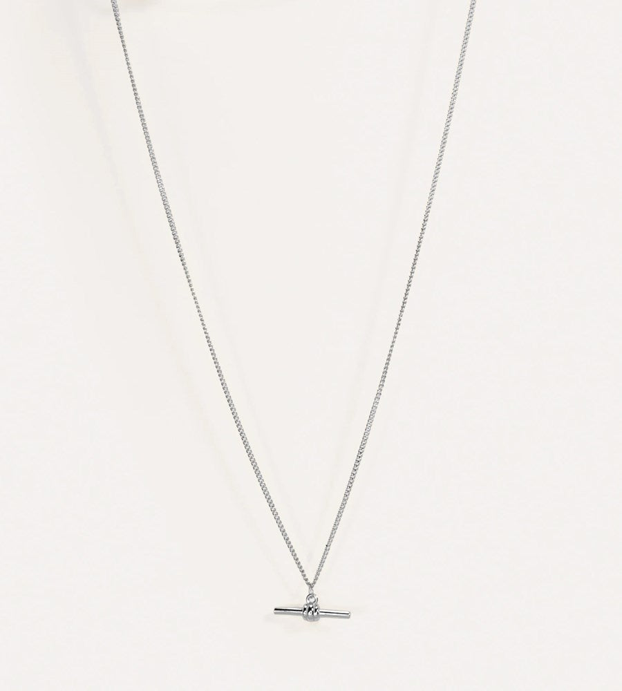 La Dailie | Everyday T-Bar Necklace | Silver