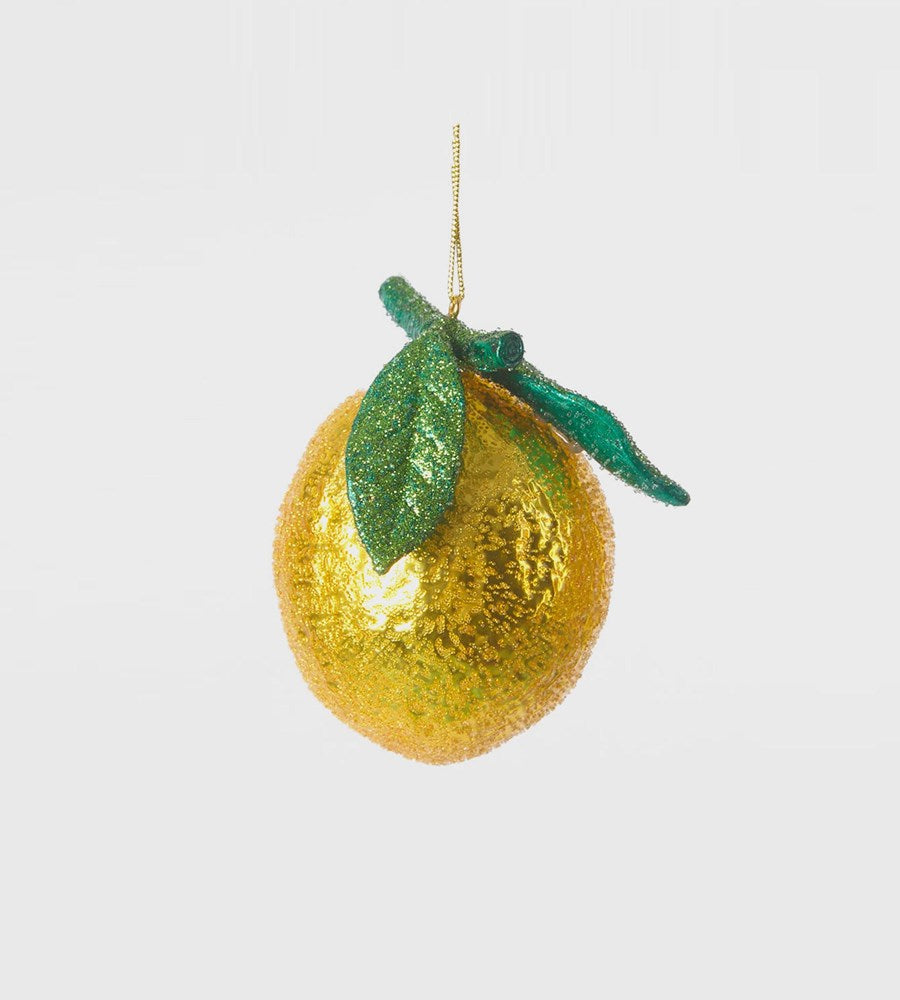 La Dolce Vita Glitter Lemon Decoration