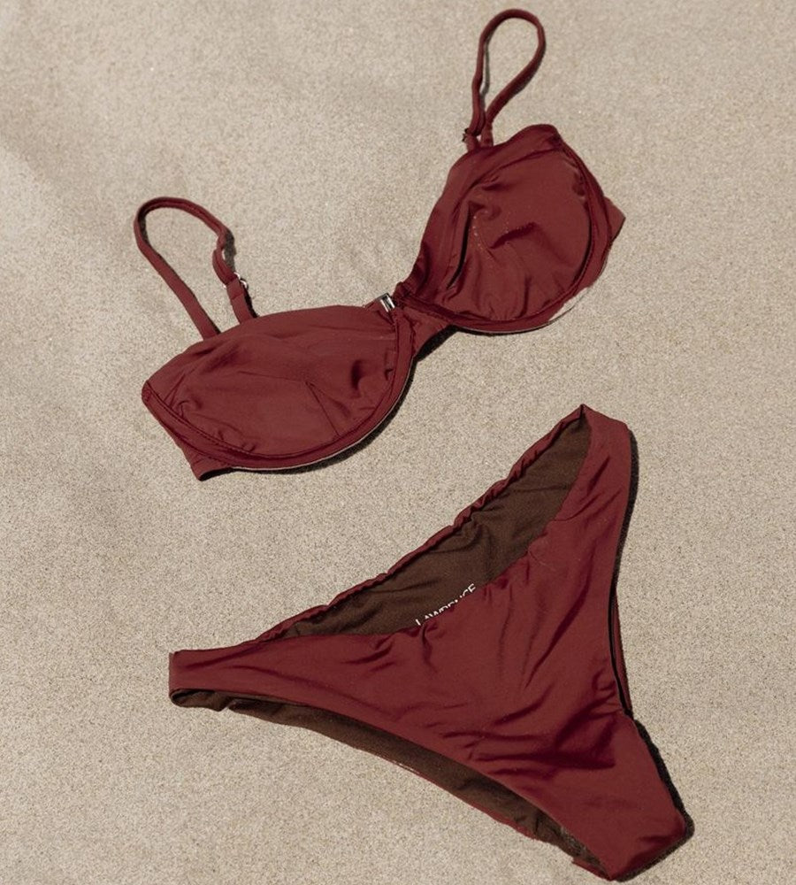 Lawrence | Oro Top | Rich Brown & Deep Red