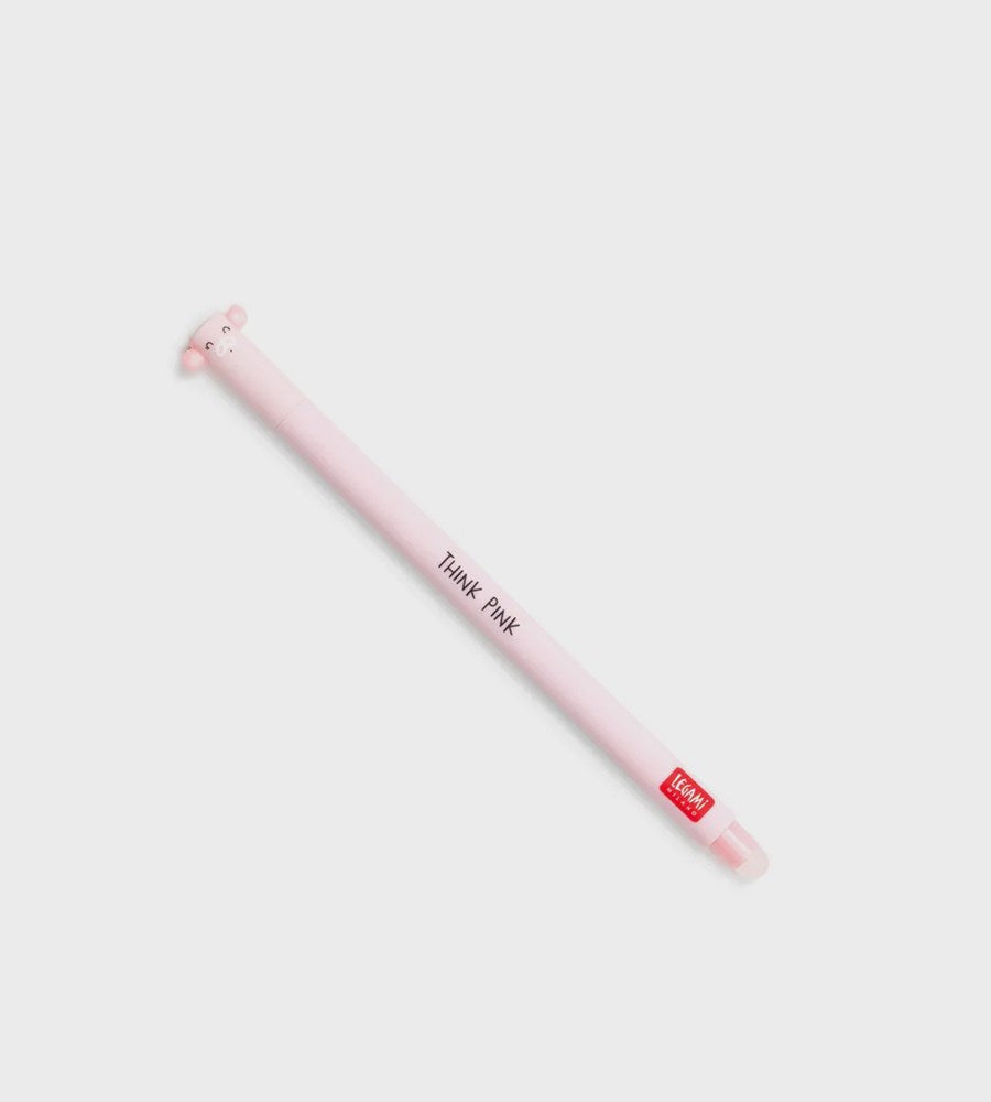 Legami Erasable Gel Pen | Piggy | Pink Ink