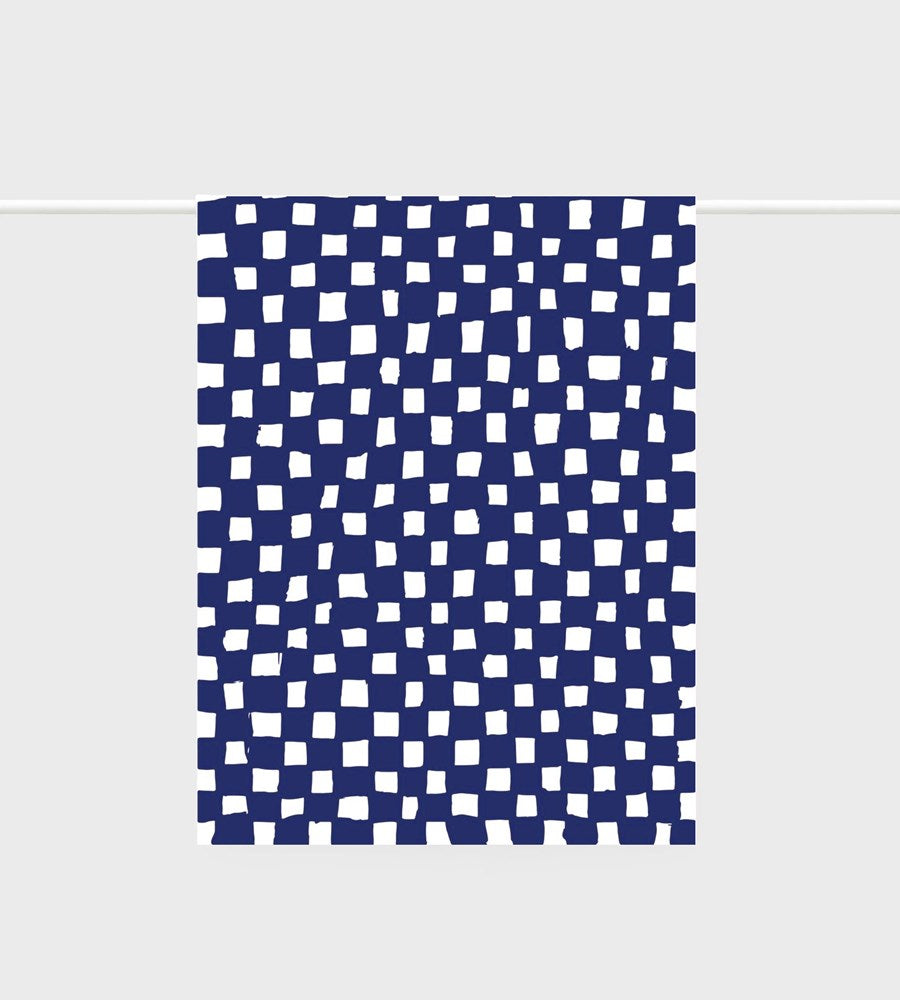 Lettuce | Tea Towel | Hand-drawn Checkers